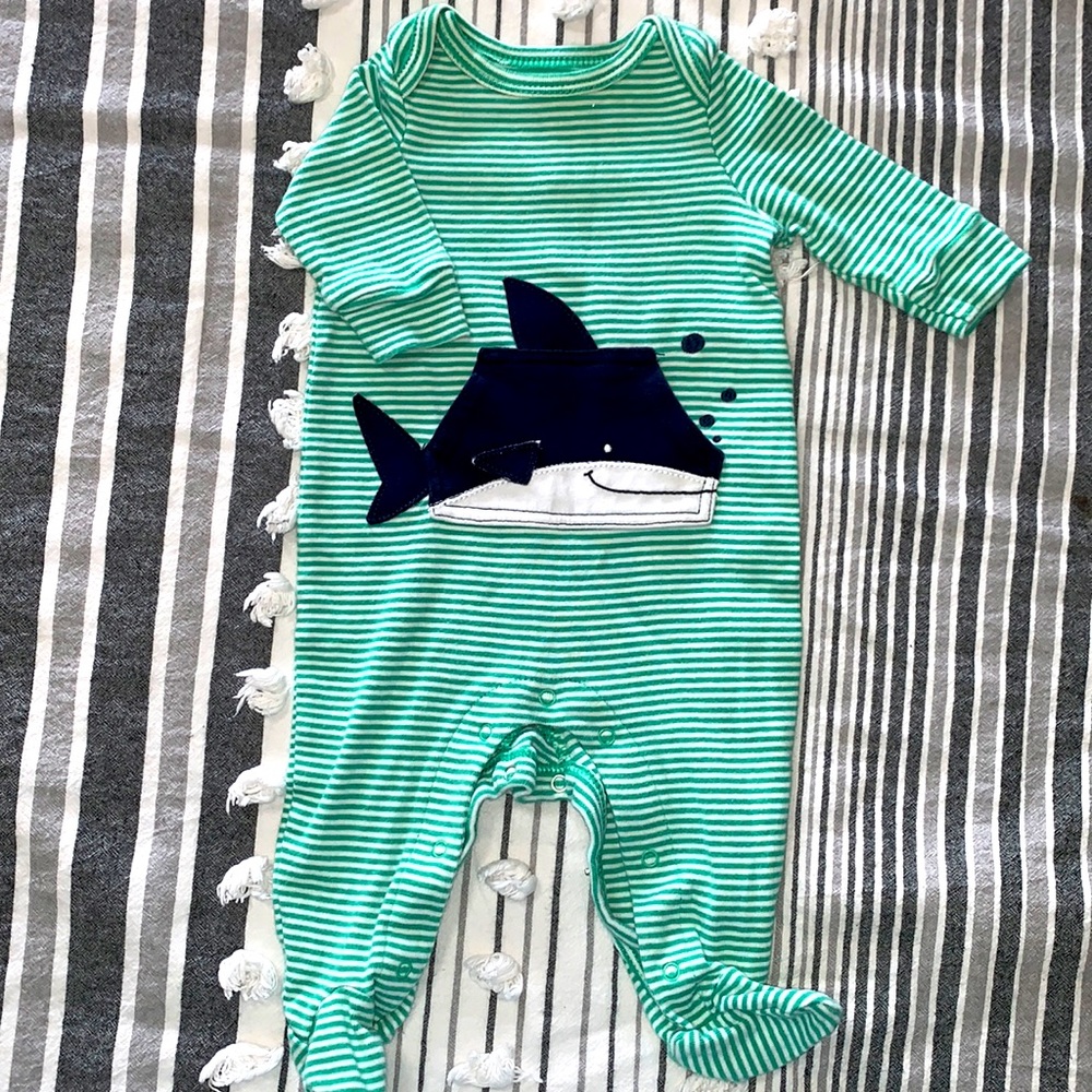 Baby boy footie one piece